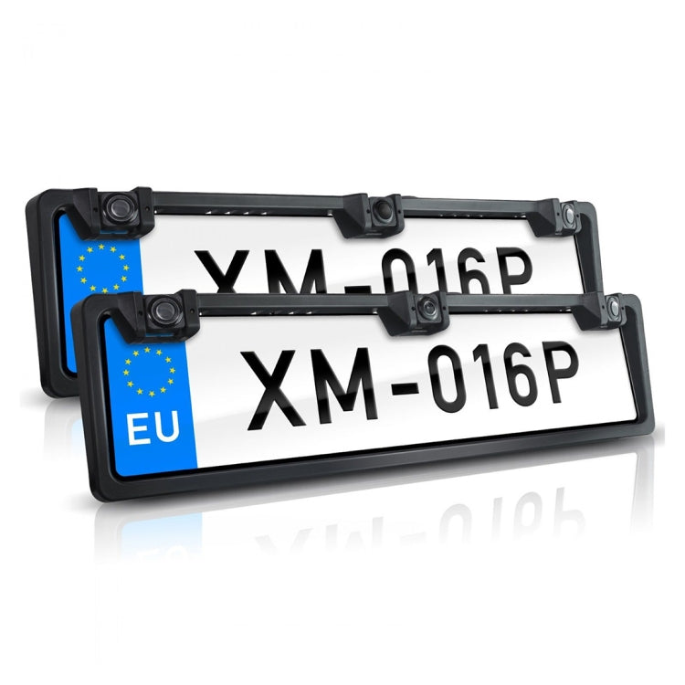 PZ600L-2 Telecamera per visione posteriore anteriore con telaio targa auto Europa, PZ600L-2