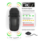 PZ600L-2 Telecamera per visione posteriore anteriore con telaio targa auto Europa, PZ600L-2