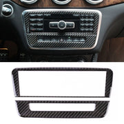 Adesivo decorativo per pannello CD in fibra di carbonio per auto per Mercedes-Benz GLA, CD Panel