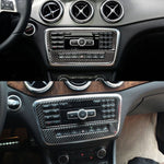Adesivo decorativo per pannello CD in fibra di carbonio per auto per Mercedes-Benz GLA, CD Panel