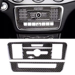 Adesivo decorativo per pannello CD in fibra di carbonio per auto per Mercedes-Benz GLA, CD Panel(2)
