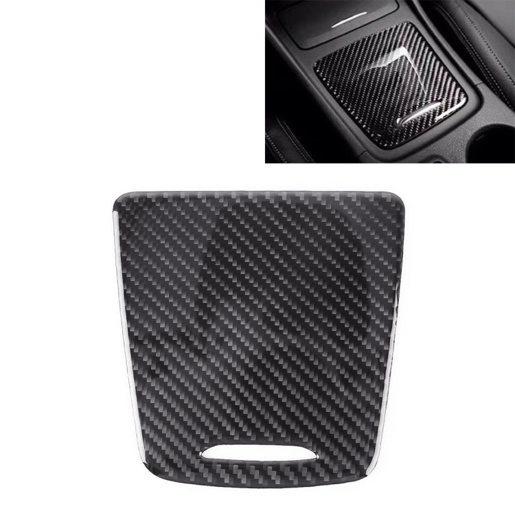 Adesivo decorativo per pannello portaoggetti in fibra di carbonio per auto per Mercedes-Benz GLA, Storage Box Panel
