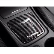 Adesivo decorativo per pannello portaoggetti in fibra di carbonio per auto per Mercedes-Benz GLA, Storage Box Panel