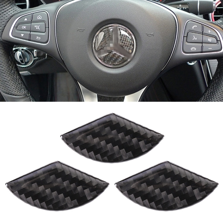Adesivo decorativo per volante in fibra di carbonio per auto per Mercedes-Benz GLA, Steering Wheel