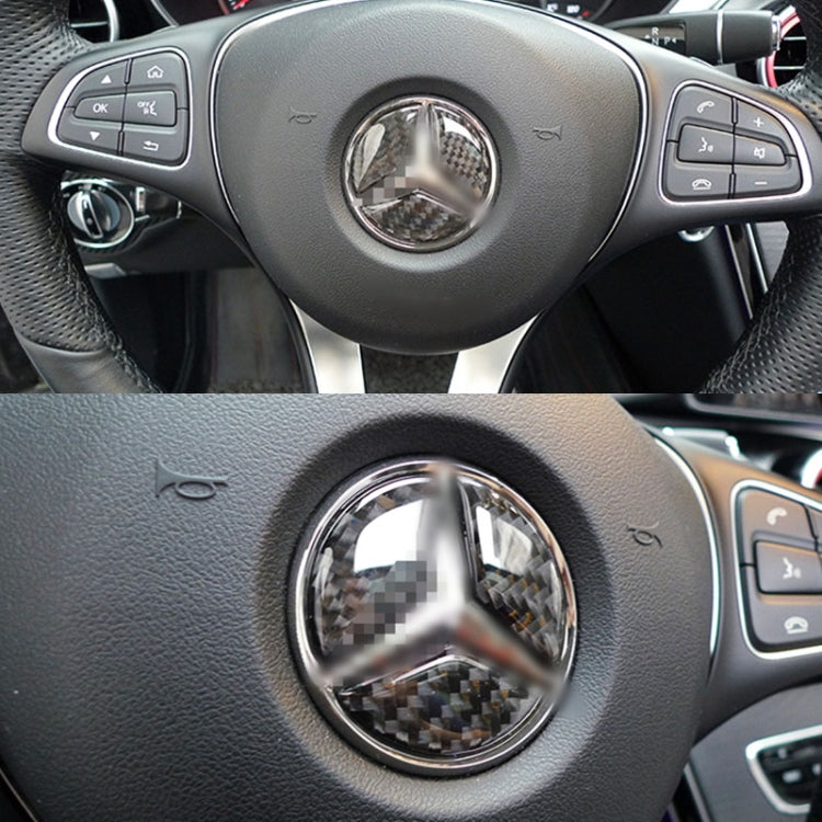 Adesivo decorativo per volante in fibra di carbonio per auto per Mercedes-Benz GLA, Steering Wheel