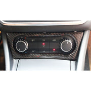 Adesivo decorativo per pannello di controllo audio con manopola dell'aria condizionata in fibra di carbonio per auto per Mercedes-Benz GLA, Air Conditioning Knob Sound Control Panel