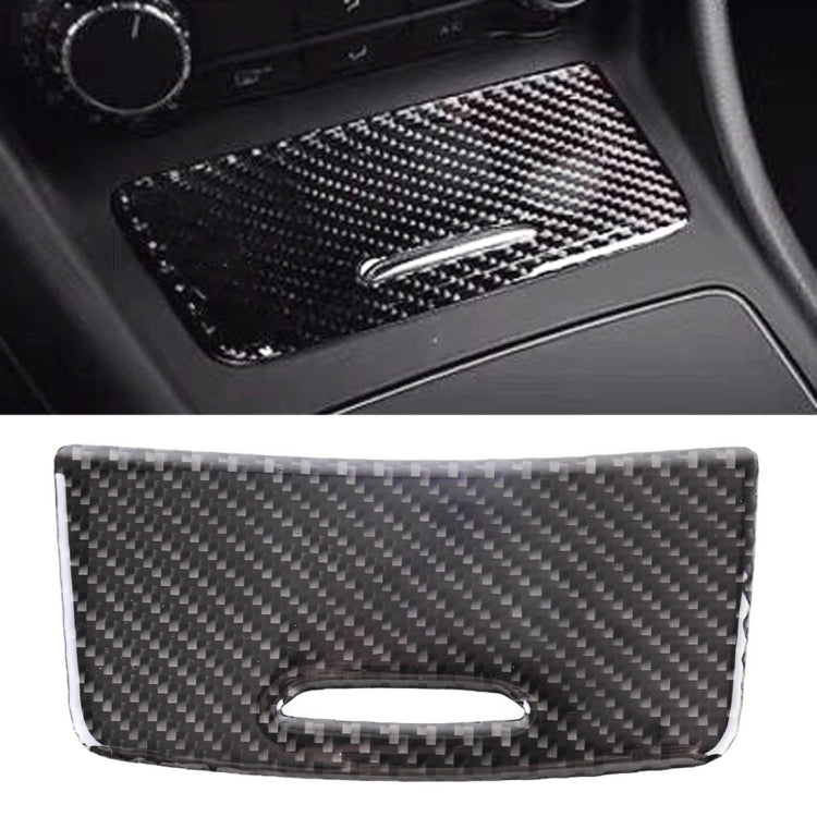 Adesivo decorativo per pannello posacenere in fibra di carbonio per auto per Mercedes-Benz GLA, Ashtray Panel