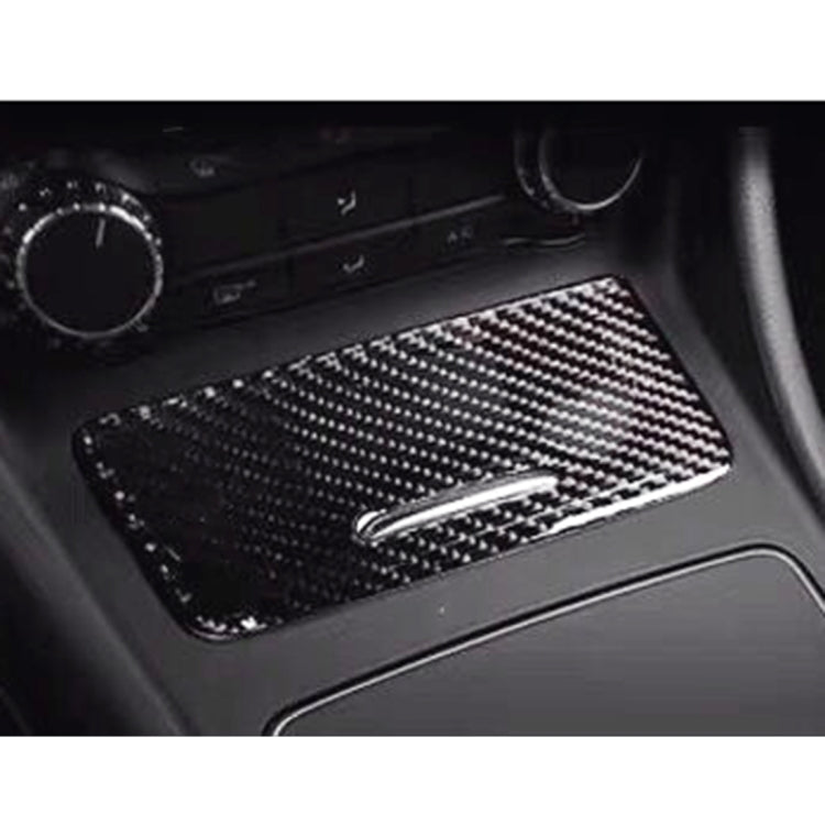 Adesivo decorativo per pannello posacenere in fibra di carbonio per auto per Mercedes-Benz GLA, Ashtray Panel