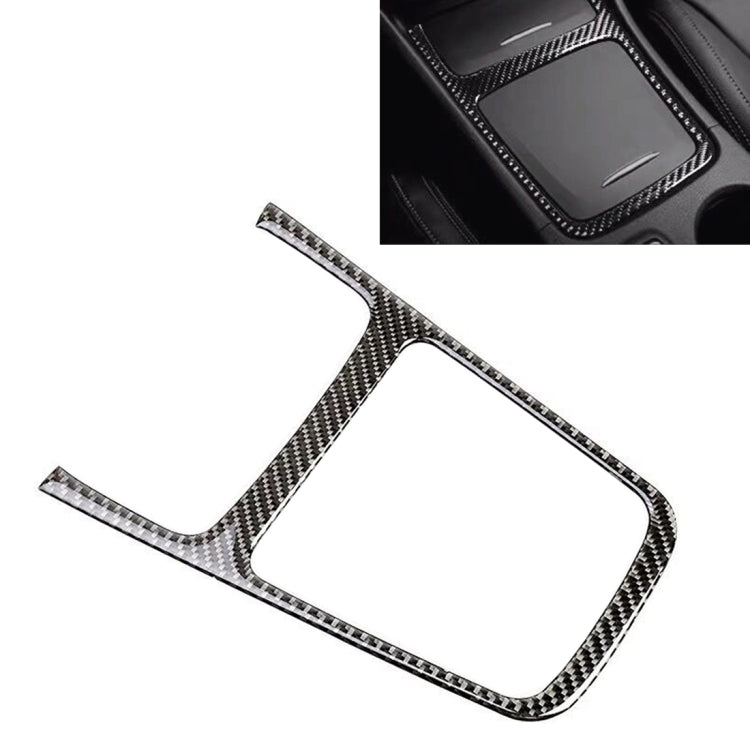 Adesivo decorativo per telaio del pannello di controllo centrale in fibra di carbonio per auto per Mercedes-Benz GLA, Central Control Panel Frame