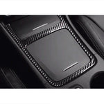 Adesivo decorativo per telaio del pannello di controllo centrale in fibra di carbonio per auto per Mercedes-Benz GLA, Central Control Panel Frame