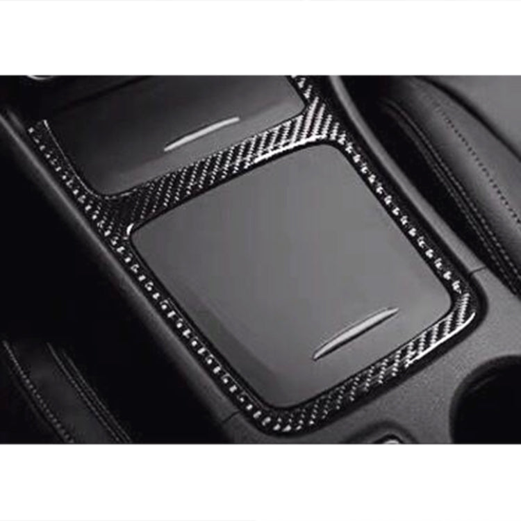 Adesivo decorativo per telaio del pannello di controllo centrale in fibra di carbonio per auto per Mercedes-Benz GLA, Central Control Panel Frame