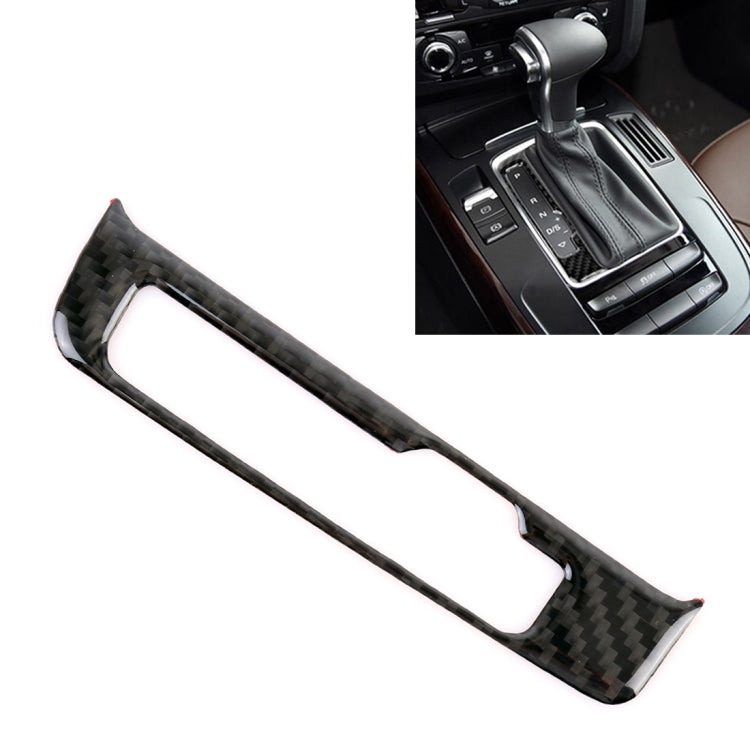 Adesivo decorativo per pannello ingranaggi in fibra di carbonio per Audi A4L / A5 / Q5 2013-2016, Gear Panel