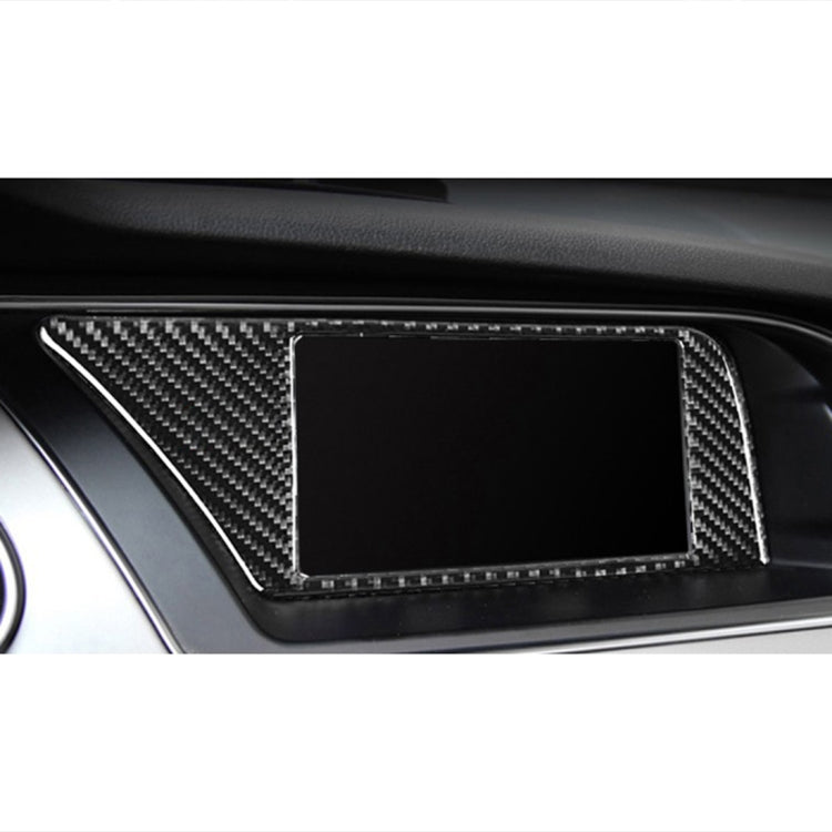 Telaio interno in fibra di carbonio per auto senza adesivo decorativo di navigazione per Audi A4L / A5 / Q5, Inner Frame without Navigation