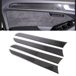 4 adesivi decorativi per pannello interno della porta in fibra di carbonio per auto per Audi A4L / A5 / Q5, Inner Door Panel