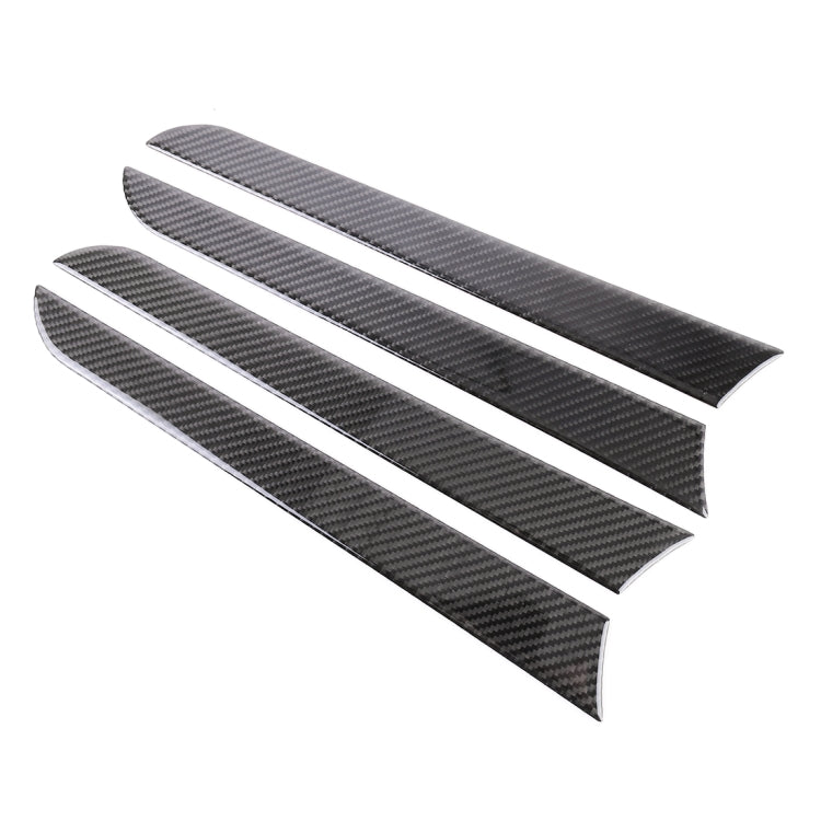 4 adesivi decorativi per pannello interno della porta in fibra di carbonio per auto per Audi A4L / A5 / Q5, Inner Door Panel