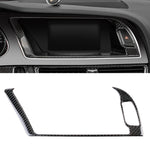 Adesivo decorativo per telaio esterno per navigazione in fibra di carbonio per auto per Audi A4L / A5 / Q5, Navigation Outer Frame