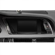 Adesivo decorativo per telaio esterno per navigazione in fibra di carbonio per auto per Audi A4L / A5 / Q5, Navigation Outer Frame