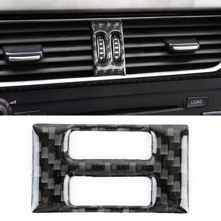 Adesivo decorativo per interruttore aria condizionata in fibra di carbonio per auto per Audi A4L / A5 / Q5, Air Conditioning Switch