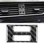 Adesivo decorativo per interruttore aria condizionata in fibra di carbonio per auto per Audi A4L / A5 / Q5, Air Conditioning Switch