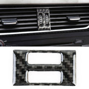 Adesivo decorativo per interruttore aria condizionata in fibra di carbonio per auto per Audi A4L / A5 / Q5, Air Conditioning Switch