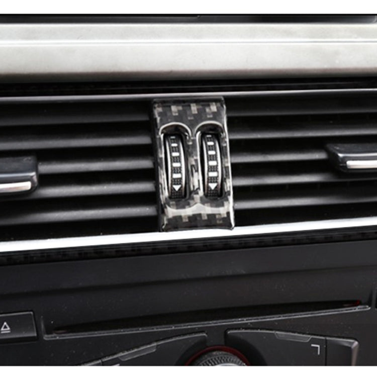 Adesivo decorativo per interruttore aria condizionata in fibra di carbonio per auto per Audi A4L / A5 / Q5, Air Conditioning Switch