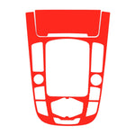 Adesivo decorativo per pannello ingranaggi in fibra di carbonio per auto da 2 pezzi per Audi A4L / A5 / Q5, Gear Panel (F)