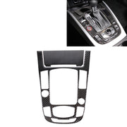 Adesivo decorativo per pannello ingranaggi in fibra di carbonio per auto da 2 pezzi per Audi A4L / A5 / Q5, Gear Panel(E)