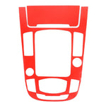 Adesivo decorativo per pannello ingranaggi in fibra di carbonio per auto da 2 pezzi per Audi A4L / A5 / Q5, Gear Panel(E)