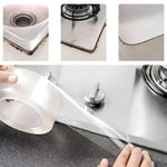 Nastro adesivo impermeabile a prova di umidità per cucina e bagno in gomma acrilica, adesivi antimuffa. Dimensioni: 2 cm x 3 m, spessore: 0,5 mm., 2cm x 3m