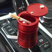 Posacenere per bidone della spazzatura in metallo portatile universale per auto, Universal Black, Universal Red