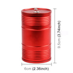 Posacenere per bidone della spazzatura in metallo portatile universale per auto, Universal Black, Universal Red