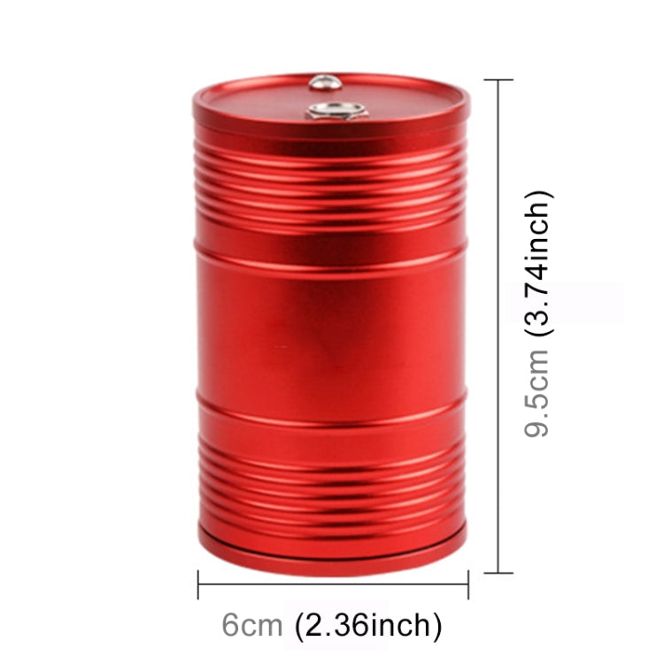 Posacenere per bidone della spazzatura in metallo portatile universale per auto, Universal Black, Universal Red