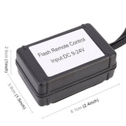 Telecomando universale per flash stroboscopico a LED DC 9-24V a 3 PIN per auto, 3 PIN (A)