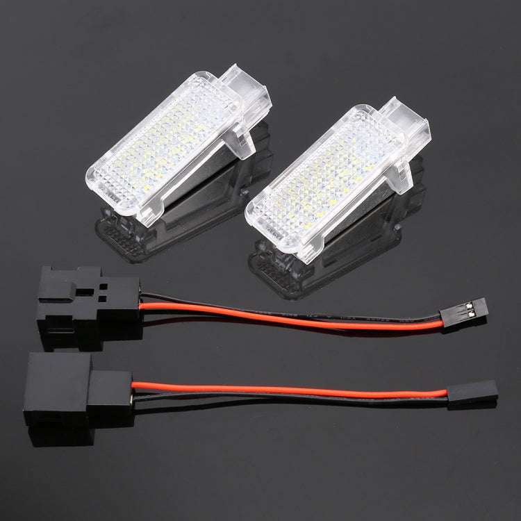 Lampade per luci per portiere DC 12V 1,5W per auto a 2 pezzi per Audi / Volkswagen, For Audi / Volkswagen (Blue Light), For Audi / Volkswagen (Red Light), For Audi / Volkswagen (White Light)