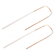 2 pezzi 60 cm DC12V 5 W luci di direzione / luci di marcia ultrasottili per auto a doppio colore (luci di direzione: luce gialla; luci di marcia: luce bianca), 60cm DC12V 5W