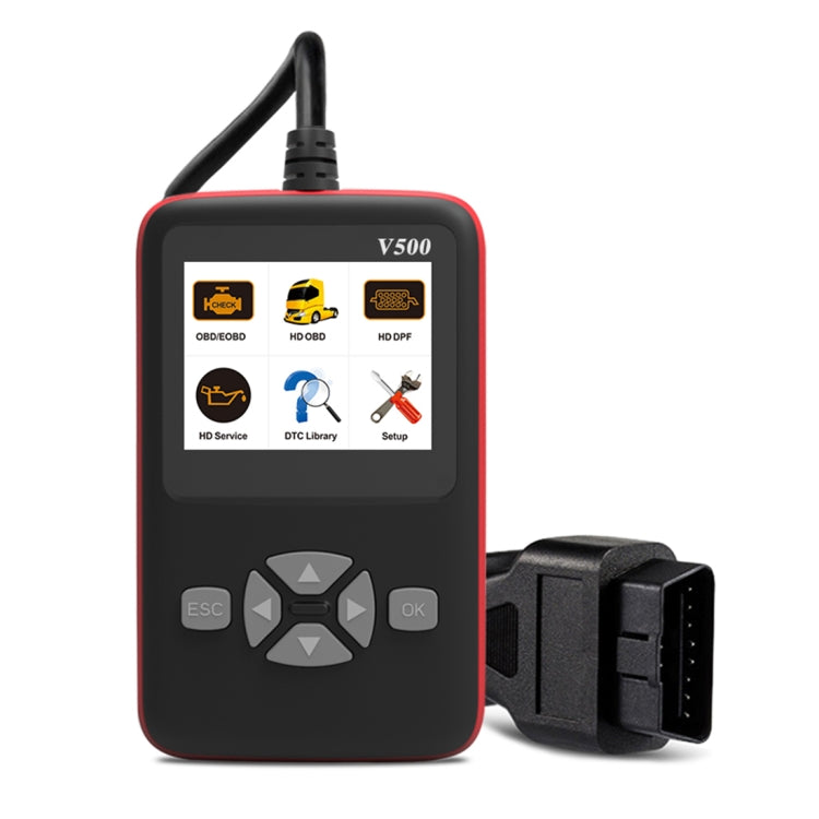 Strumento per scanner di codici diagnostici OBDII professionale per scheda di lettura HD V500 Trunk, V500