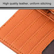 DERANFU 3 in 1 Lichee Texture Portasciugamani in pelle multifunzione per auto con slot per schede e slot per CD