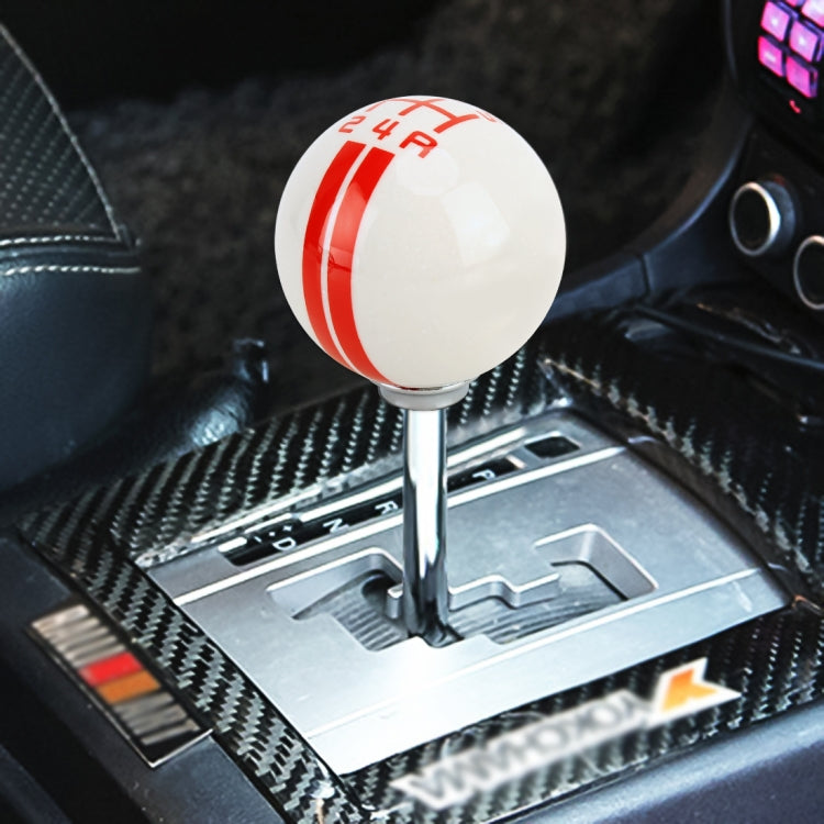 Pomello del cambio manuale a 5 velocità con cambio in resina modificata a forma di sfera universale per veicoli