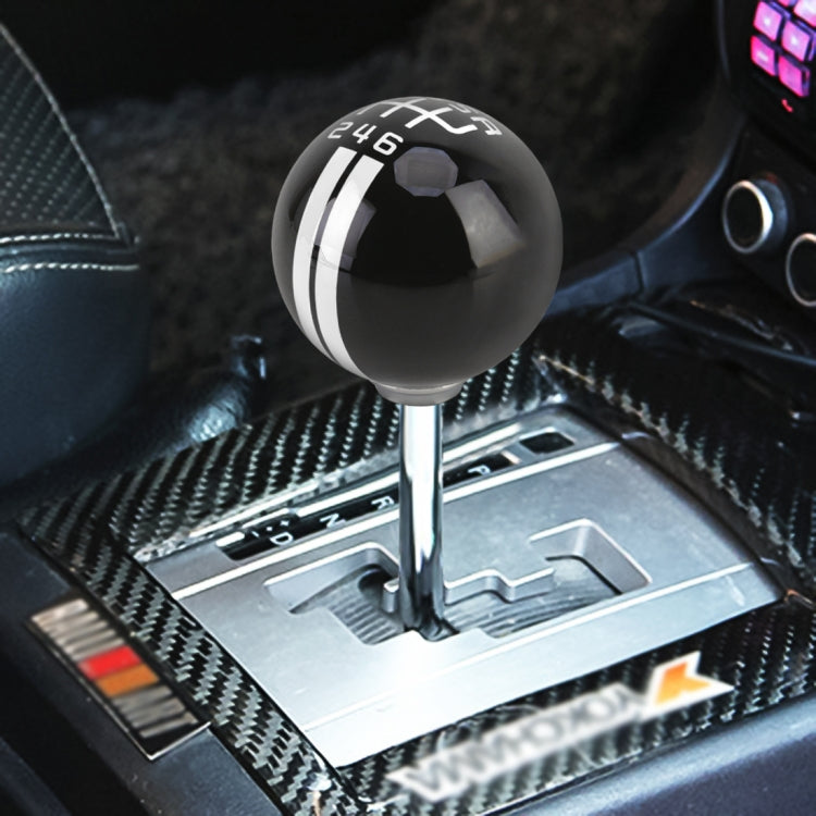 Pomello del cambio manuale in resina modificata a forma di sfera universale per veicoli. Pomello del cambio manuale destro-destro a 6 velocità