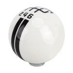 Pomello del cambio manuale in resina modificata a forma di sfera universale per veicoli. Pomello del cambio manuale destro-destro a 6 velocità