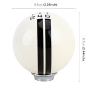Pomello del cambio manuale in resina modificata a forma di sfera universale per veicoli. Pomello del cambio manuale destro-destro a 6 velocità