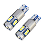 2 PZ T10 / W5W / 168 / 194 DC12V 2.2W 6000K 180LM 9LED SMD-3030 Luce di ingombro per auto, con decodificatore, 2 PCS  DC12V 2.2W 6000K