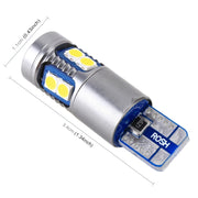 2 PZ T10 / W5W / 168 / 194 DC12V 2.2W 6000K 180LM 9LED SMD-3030 Luce di ingombro per auto, con decodificatore, 2 PCS  DC12V 2.2W 6000K