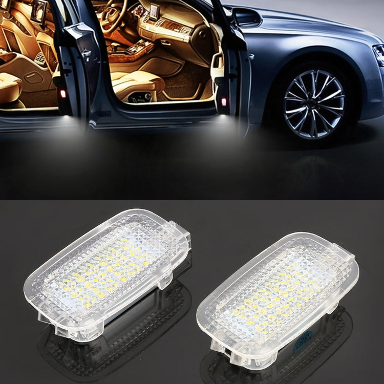 2 PZ LED Auto DC 12V 1.5W 6000K 100LM Luci per porte Lampade 18LED SMD-3528 Lampade per Mercedes Benz, For Mercedes Benz