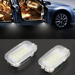 2 PZ LED Auto DC 12V 1.5W 6000K 100LM Luci per porte Lampade 18LED SMD-3528 Lampade per Mercedes Benz, For Mercedes Benz