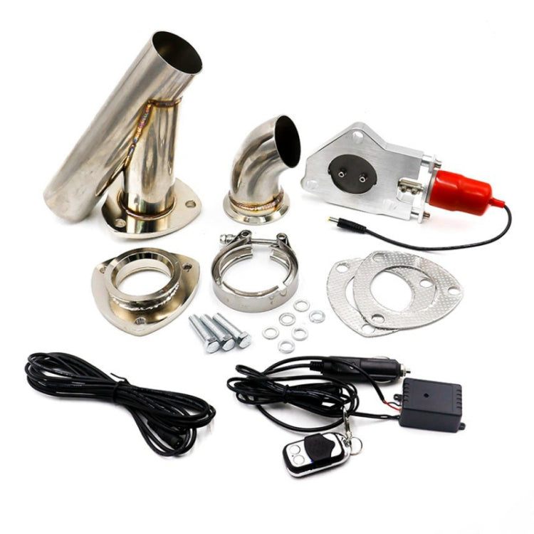 Set di tubi per valvole di scarico elettriche con telecomando per auto in acciaio inossidabile CNSPEED, dimensioni: 2,25 pollici, Size: 2.25 inch