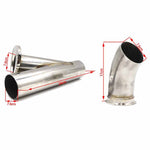 Set di tubi per valvole di scarico elettriche con telecomando per auto in acciaio inossidabile CNSPEED, dimensioni: 2,25 pollici, Size: 2.25 inch