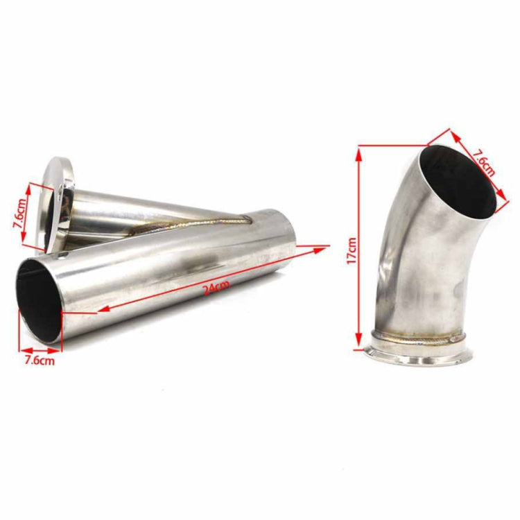 Set di tubi per valvole di scarico elettriche con telecomando per auto in acciaio inossidabile CNSPEED, dimensioni: 2,25 pollici, Size: 2.25 inch