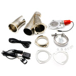 Set di tubi per valvole di scarico elettriche con telecomando per auto in acciaio inossidabile CNSPEED, dimensioni: 2,25 pollici, Size: 2.25 inch