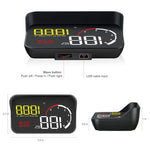 M10 Display Head Up montato su veicolo HUD OBD2 universale da 3,5 pollici, M10(Blue), M10(Yellow)
